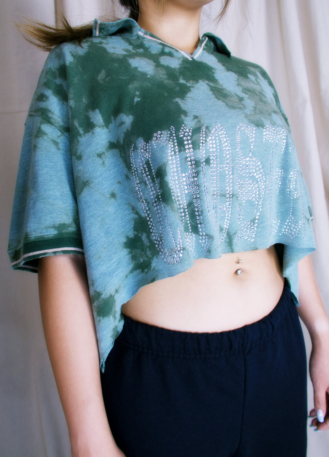 Green Polo Crop